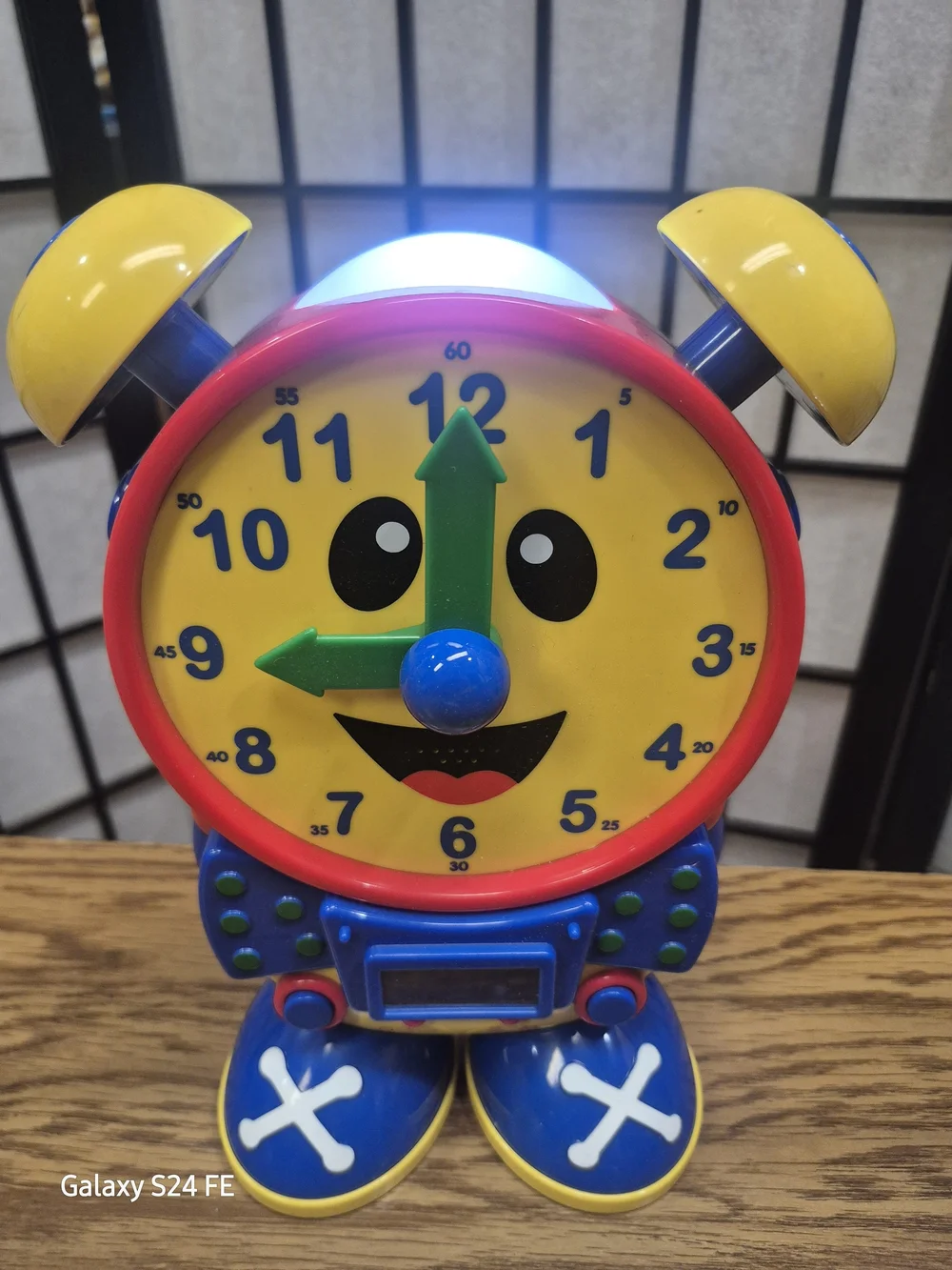 The Learning Journey Telly The Teaching Time Clock Blue/Yellow Educational